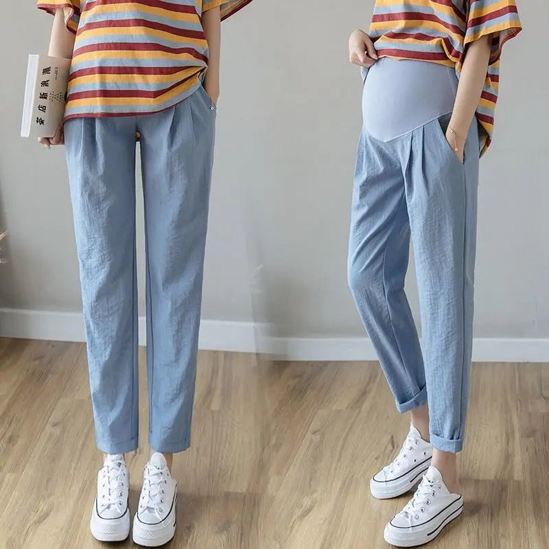 Pregnant Women's Abdominal Care Loose Casual Fit Pregnant Women's Pants