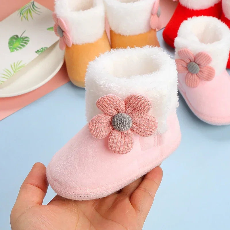 Baby Girls Pompom Snow Boots