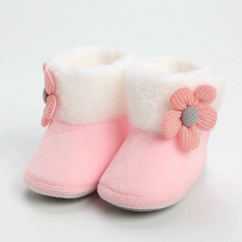 Baby Girls Pompom Snow Boots
