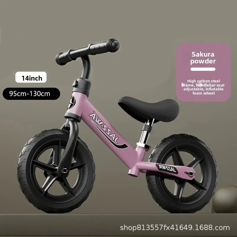Children's balancing scooter, footless bicycle 2-wheeled scooter for 1-3-6 years old 2 Children's baby toys two-wheeled scooter.