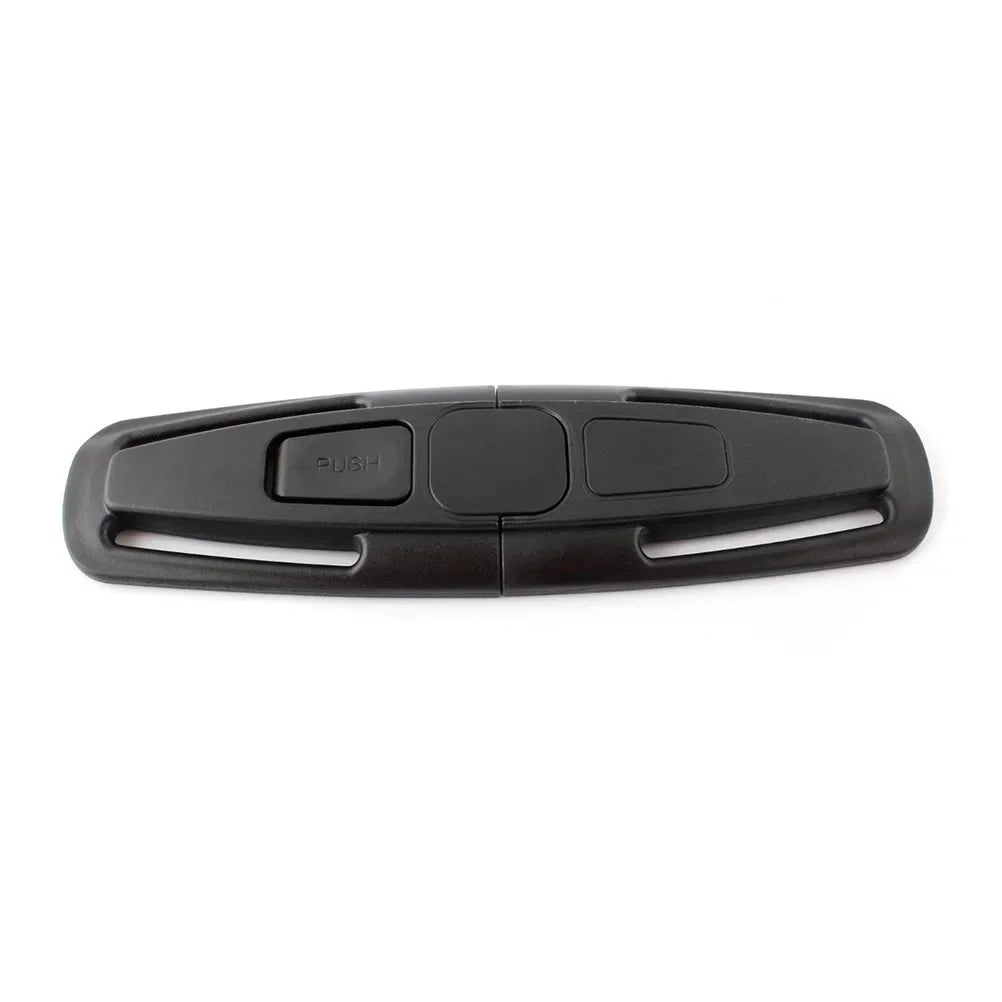 Black Car Safety Seat Strap Belt Harness Chest Clip Safe Buckle For Baby Seatbelt