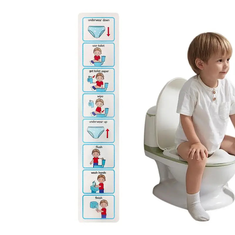 Toilet Training Chart Life Skills Toilet Training Visual Planner Teach Your Child To Use The Toilet Kids Toilet Learning Guide