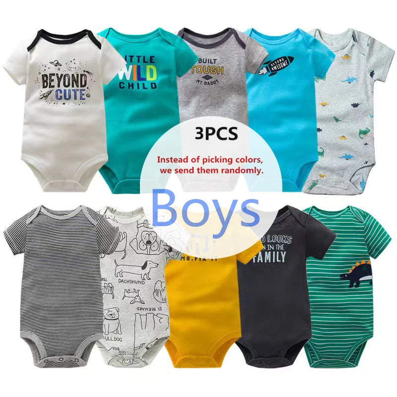 3Pcs Baby Bodysuit Pack