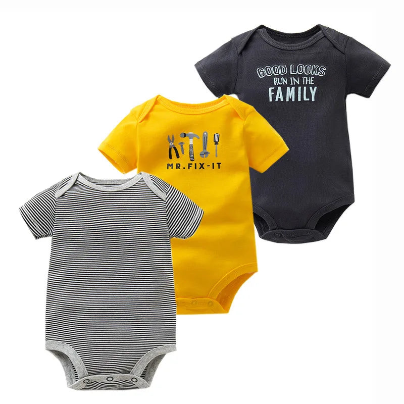 3Pcs Baby Bodysuit Pack