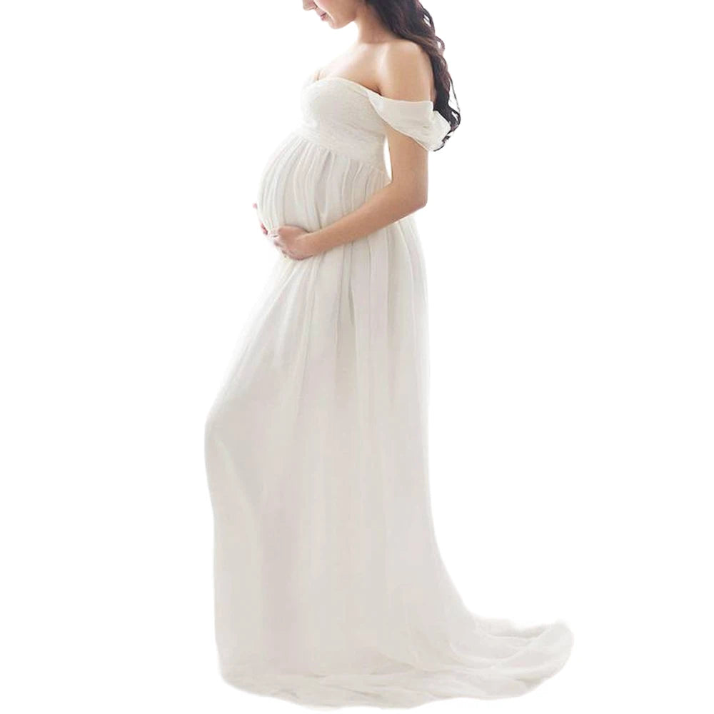 Maternity Dress For Photo Shoot Open Stomach Sexy Robe