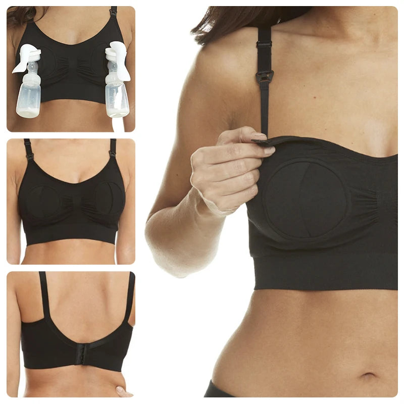 Maternity Bra for Wearable Breast Pump