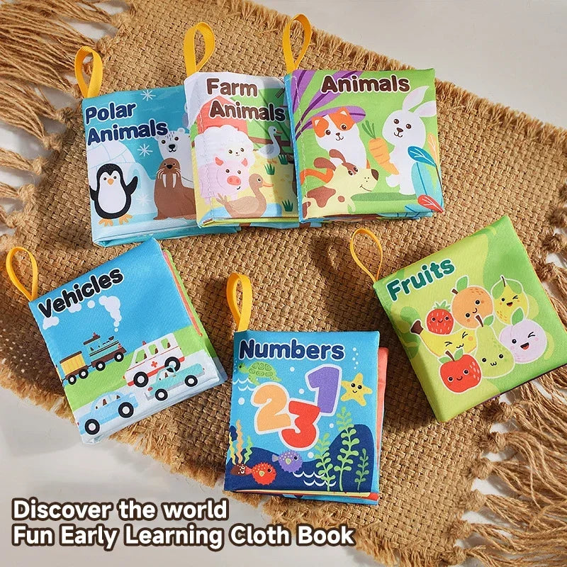 Children Early Educational Toys Rustle Sound Soft Cloth Books