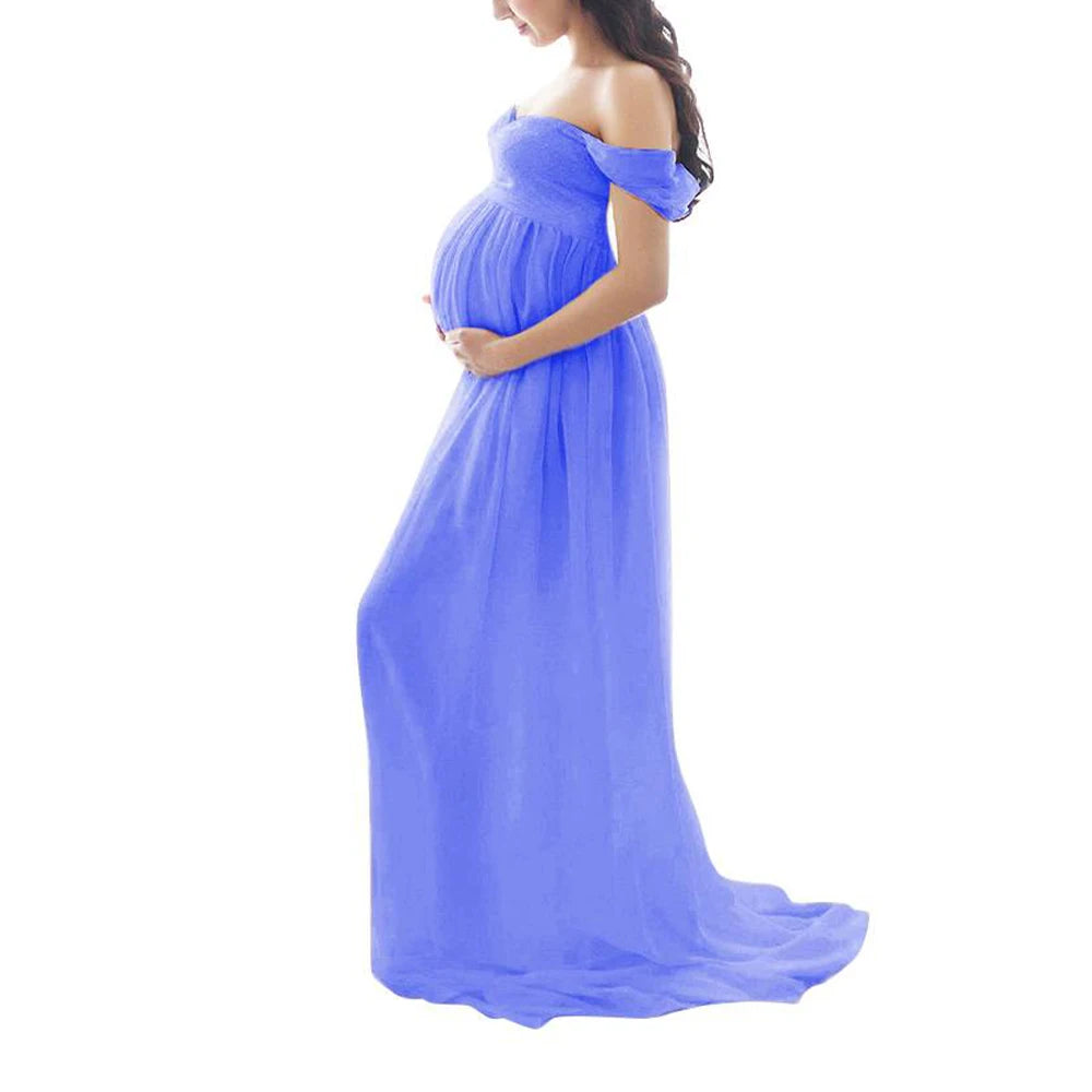 Maternity Dress For Photo Shoot Open Stomach Sexy Robe
