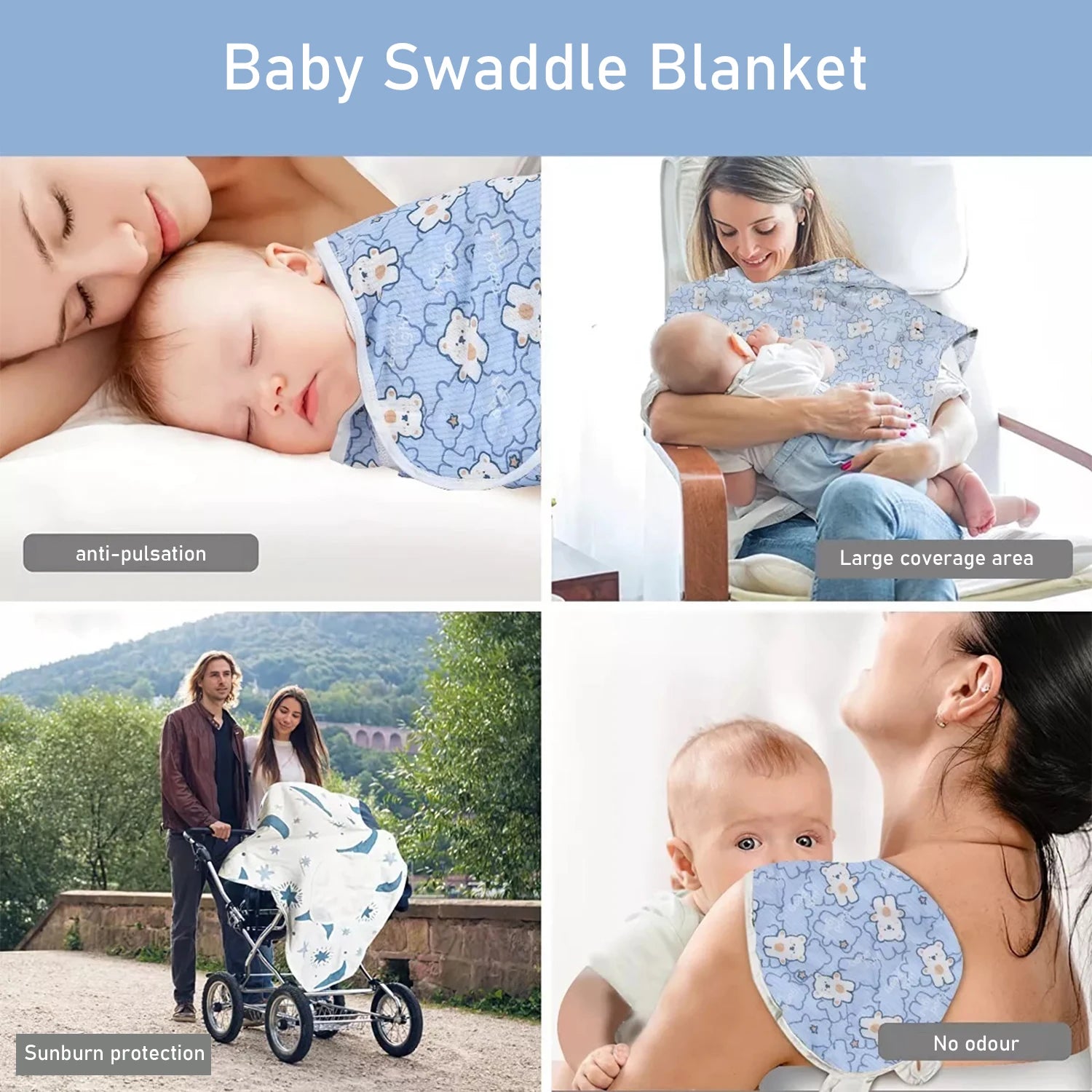 ﻿High Elasticity Baby Surrender Anti-Shock Newborn Kick Resistant Swaddle