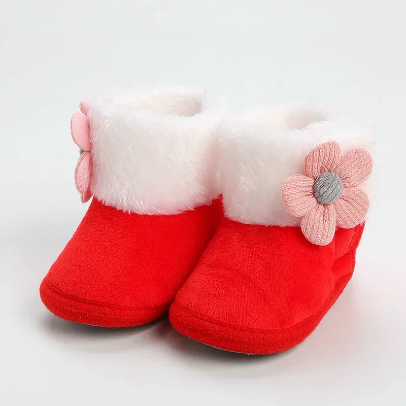 Baby Girls Pompom Snow Boots