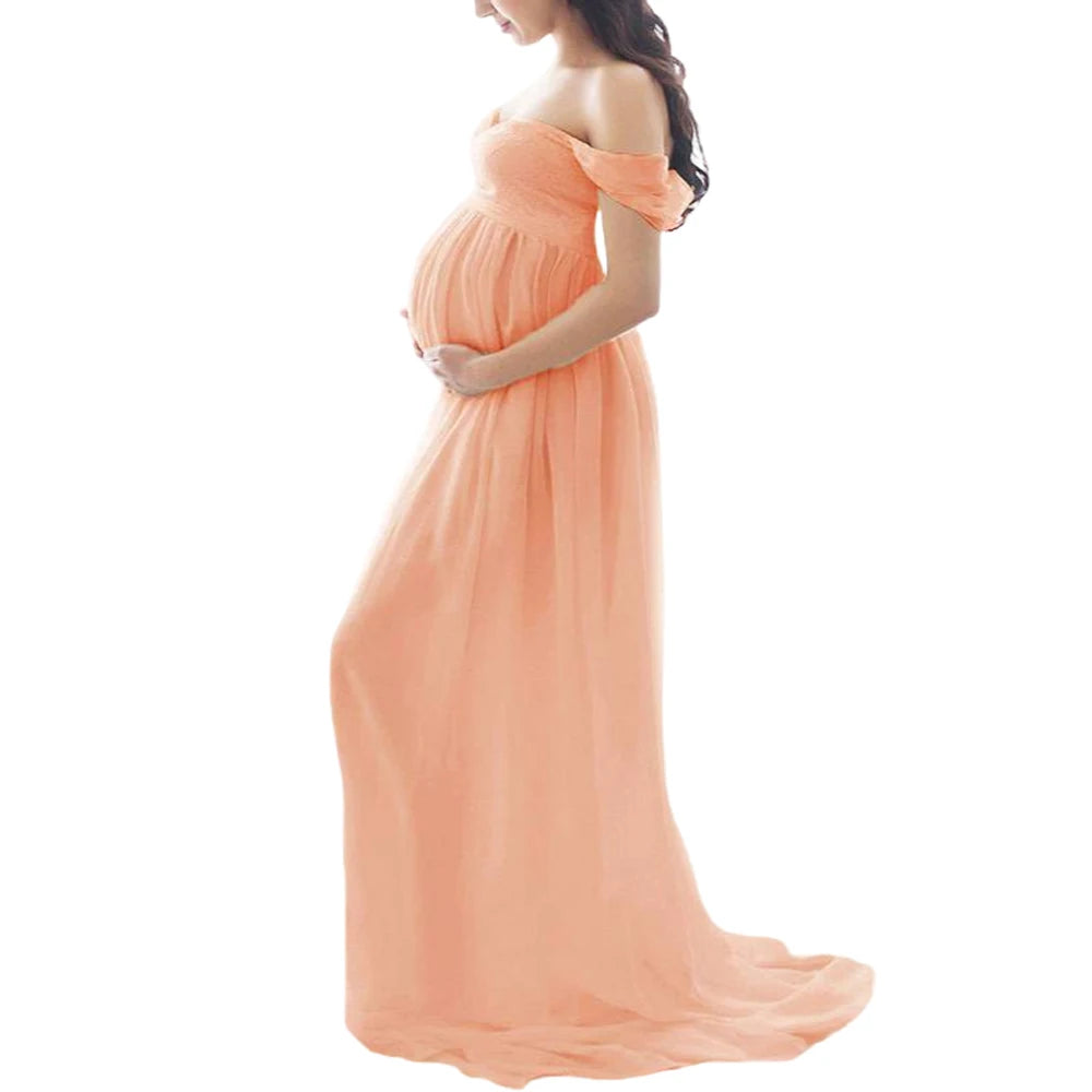 Maternity Dress For Photo Shoot Open Stomach Sexy Robe