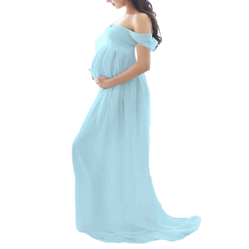 Maternity Dress For Photo Shoot Open Stomach Sexy Robe