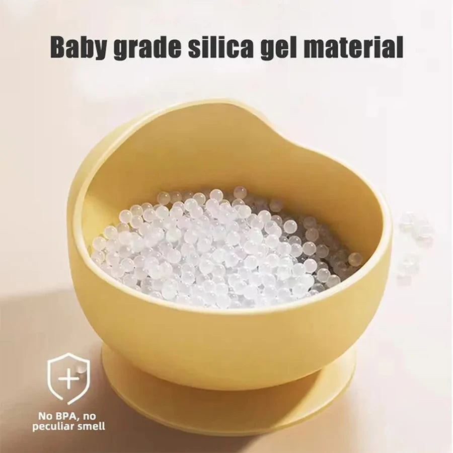 1pc Baby Food Grade Silicone Bowls with Suction Stay Put Silicone Food Bowl Toddler Bowls  Face Mask Mixing Bowl