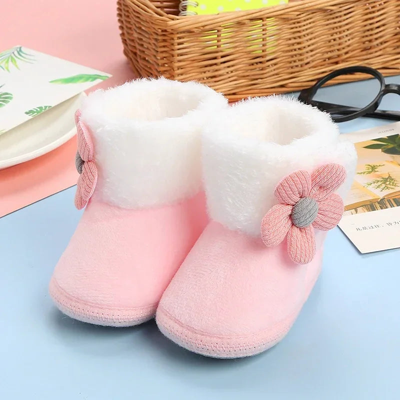 Baby Girls Pompom Snow Boots