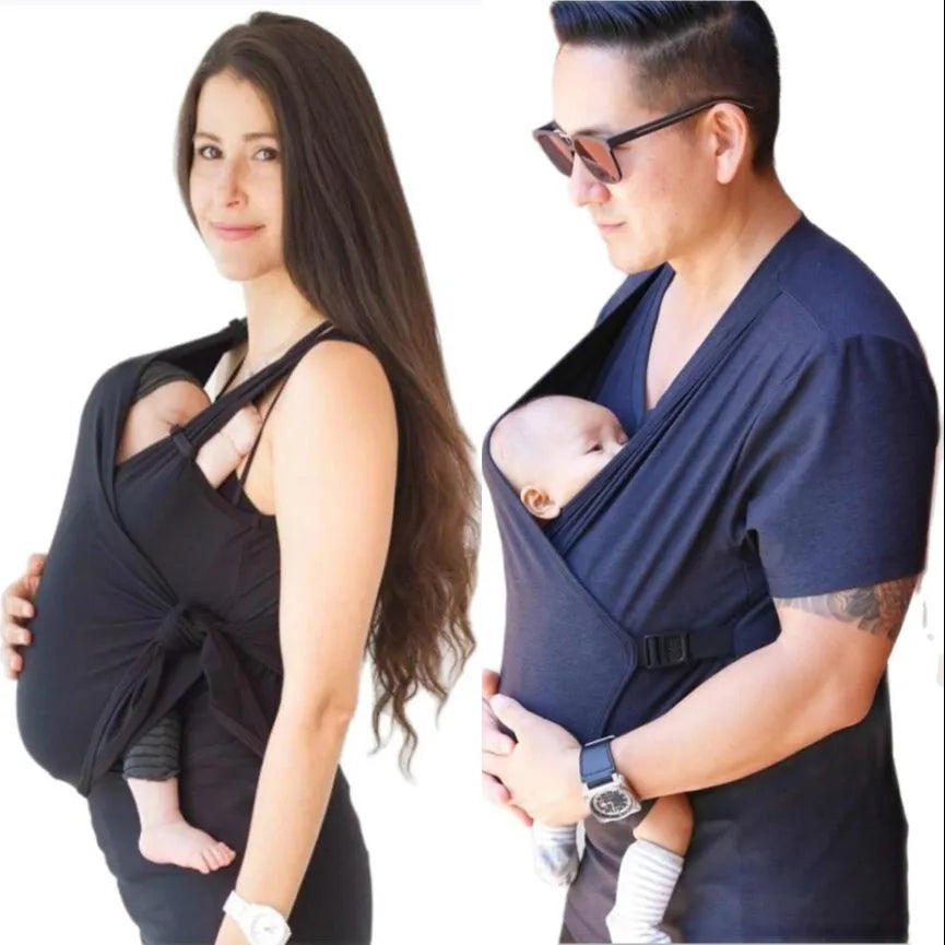 Baby Safety Kangaroo Pocket Carrier T-Shirt for Mothers & Fathers