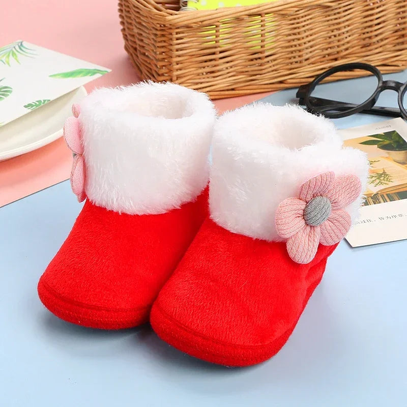 Baby Girls Pompom Snow Boots