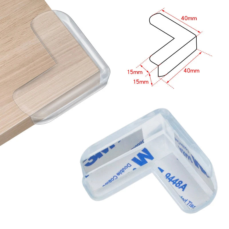 Child Baby Safety Silicone Soft Transparent Anti Collision Table Corner Edge Protection Cover