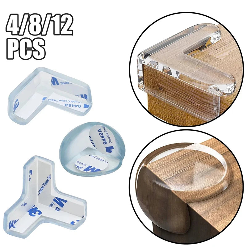 Child Baby Safety Silicone Soft Transparent Anti Collision Table Corner Edge Protection Cover