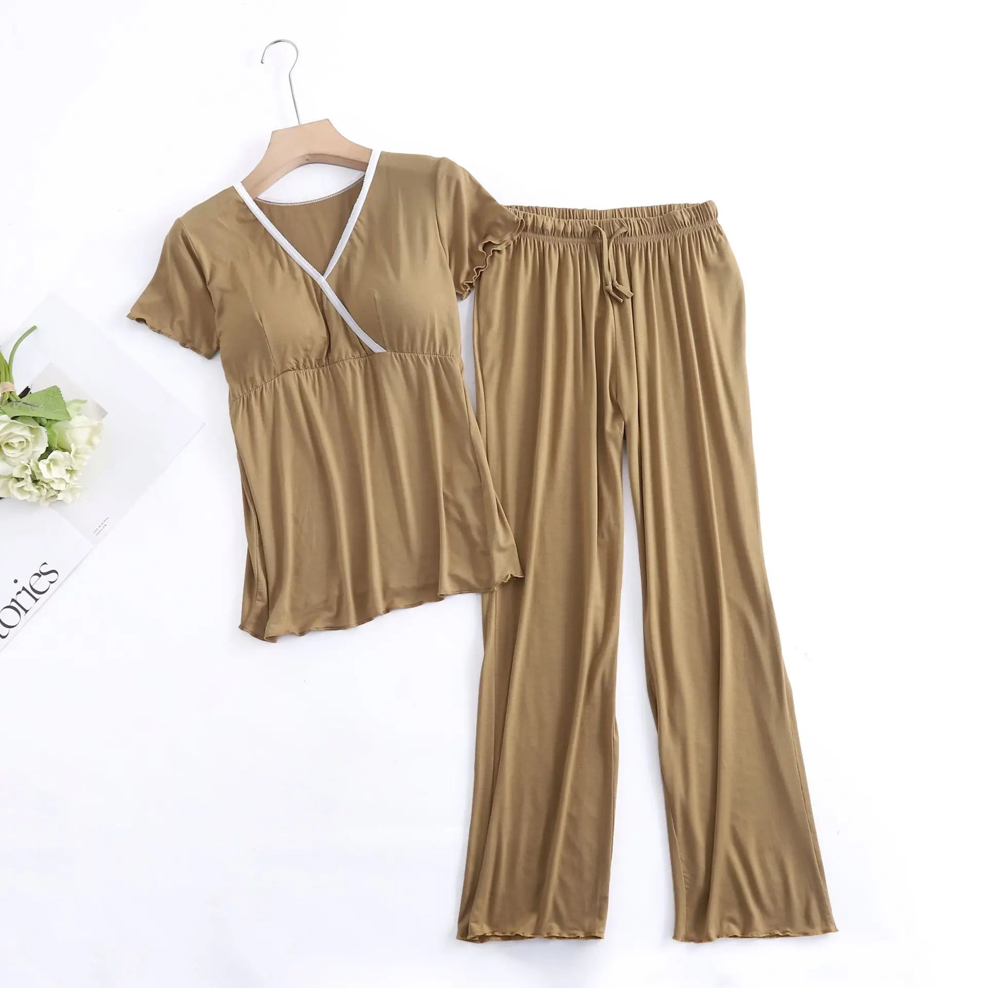 Maternity Nursing Sleepwear Pajamas Set