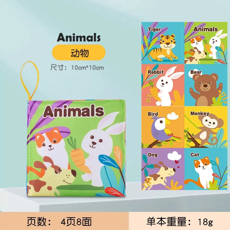 Children Early Educational Toys Rustle Sound Soft Cloth Books