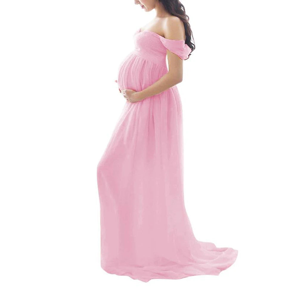 Maternity Dress For Photo Shoot Open Stomach Sexy Robe