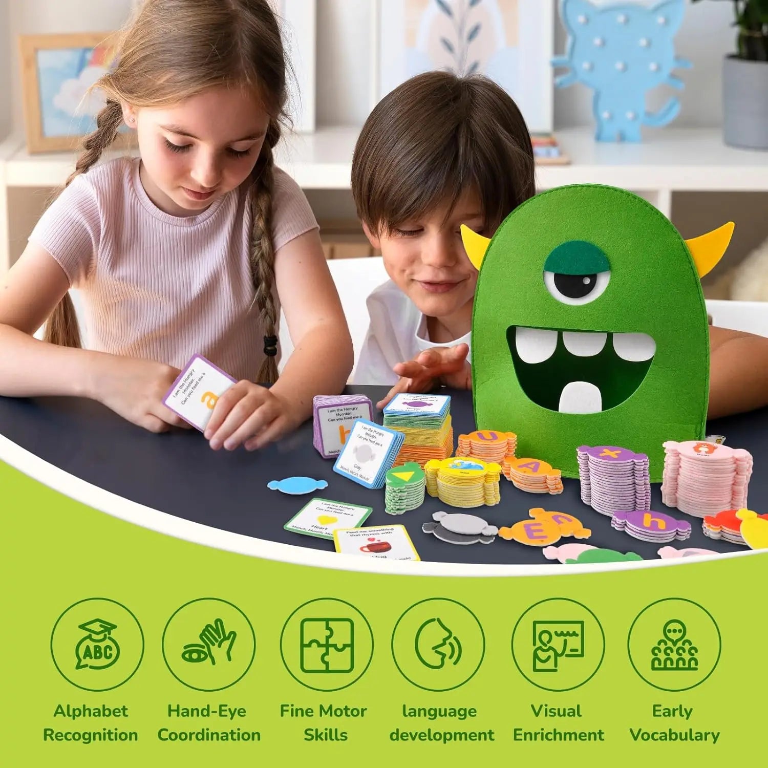 Alphabet Learning Monster Eating Educational Toy