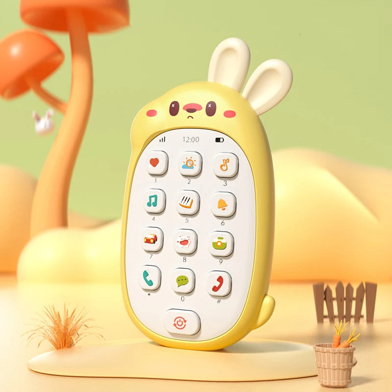 Children's mobile phone toys can gnaw on babies' intelligence early education baby simulation model music phone