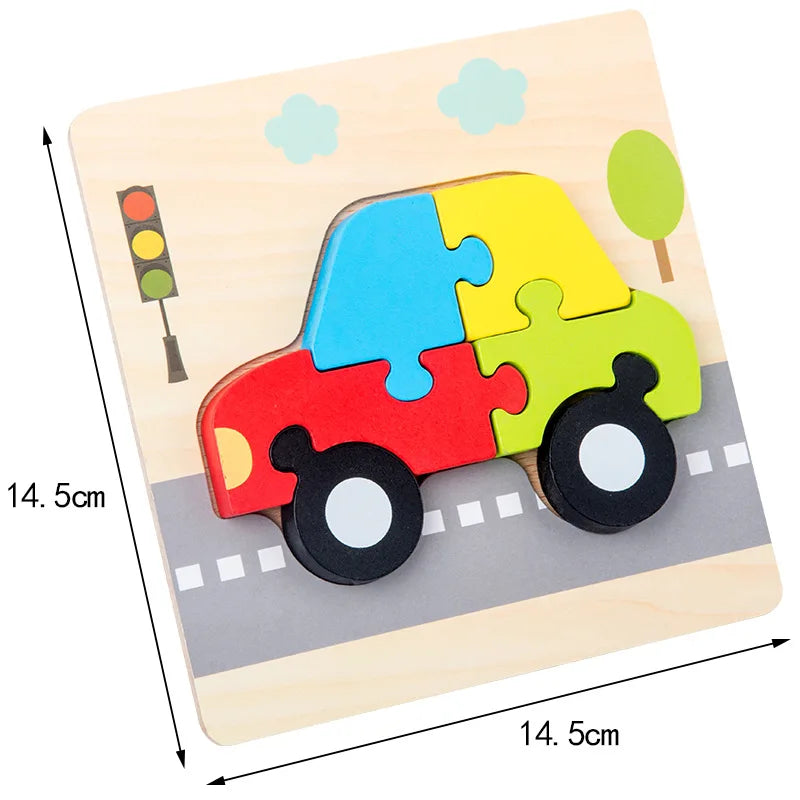 High Quality 3D Wooden Early Learning Jigsaw