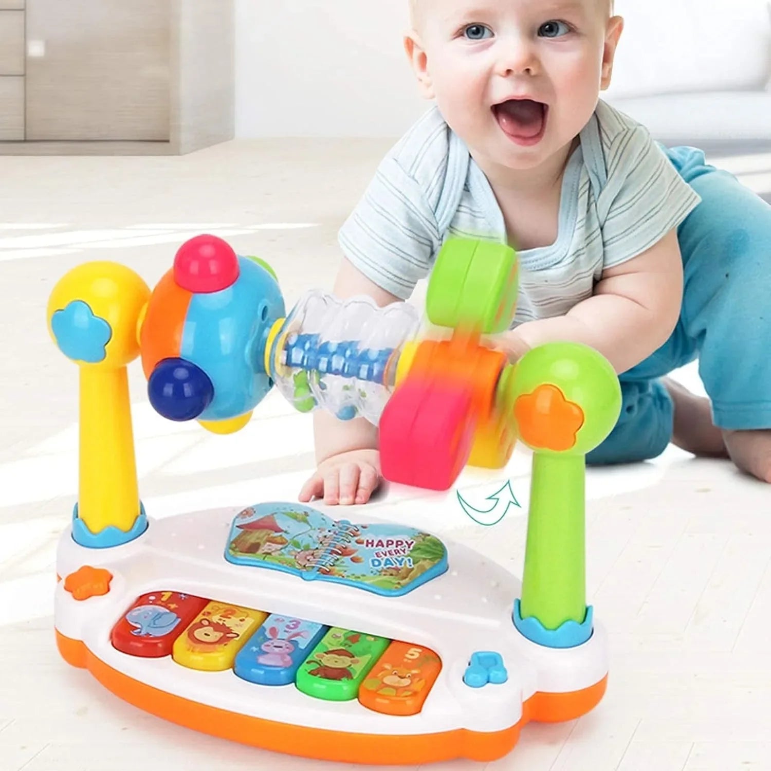 Music Piano Keyboard With Light And Sound Toy For Toddlers