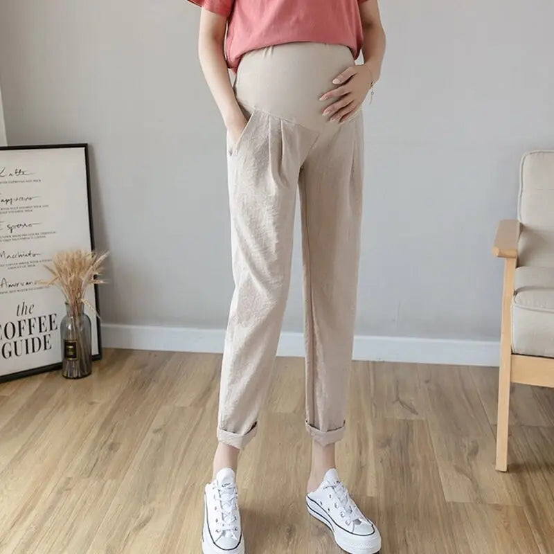 Pregnant Women's Abdominal Care Loose Casual Fit Pregnant Women's Pants