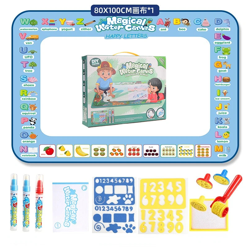 100x80CM Magic Water Drawing Mat With Reusable Magic Pens