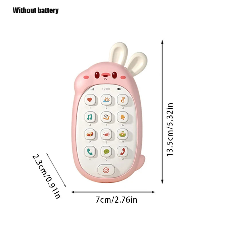 Children's mobile phone toys can gnaw on babies' intelligence early education baby simulation model music phone