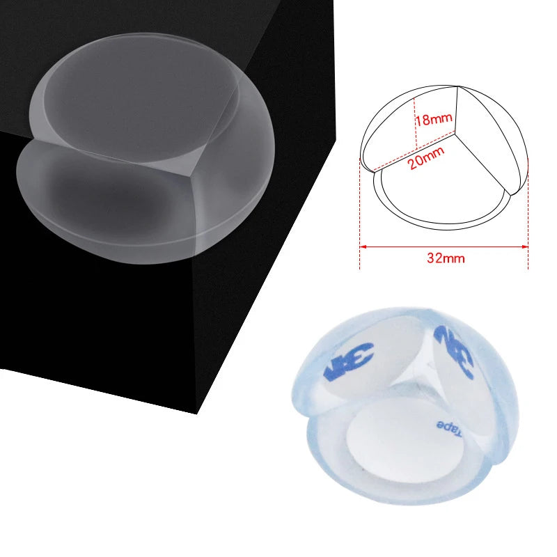 Child Baby Safety Silicone Soft Transparent Anti Collision Table Corner Edge Protection Cover