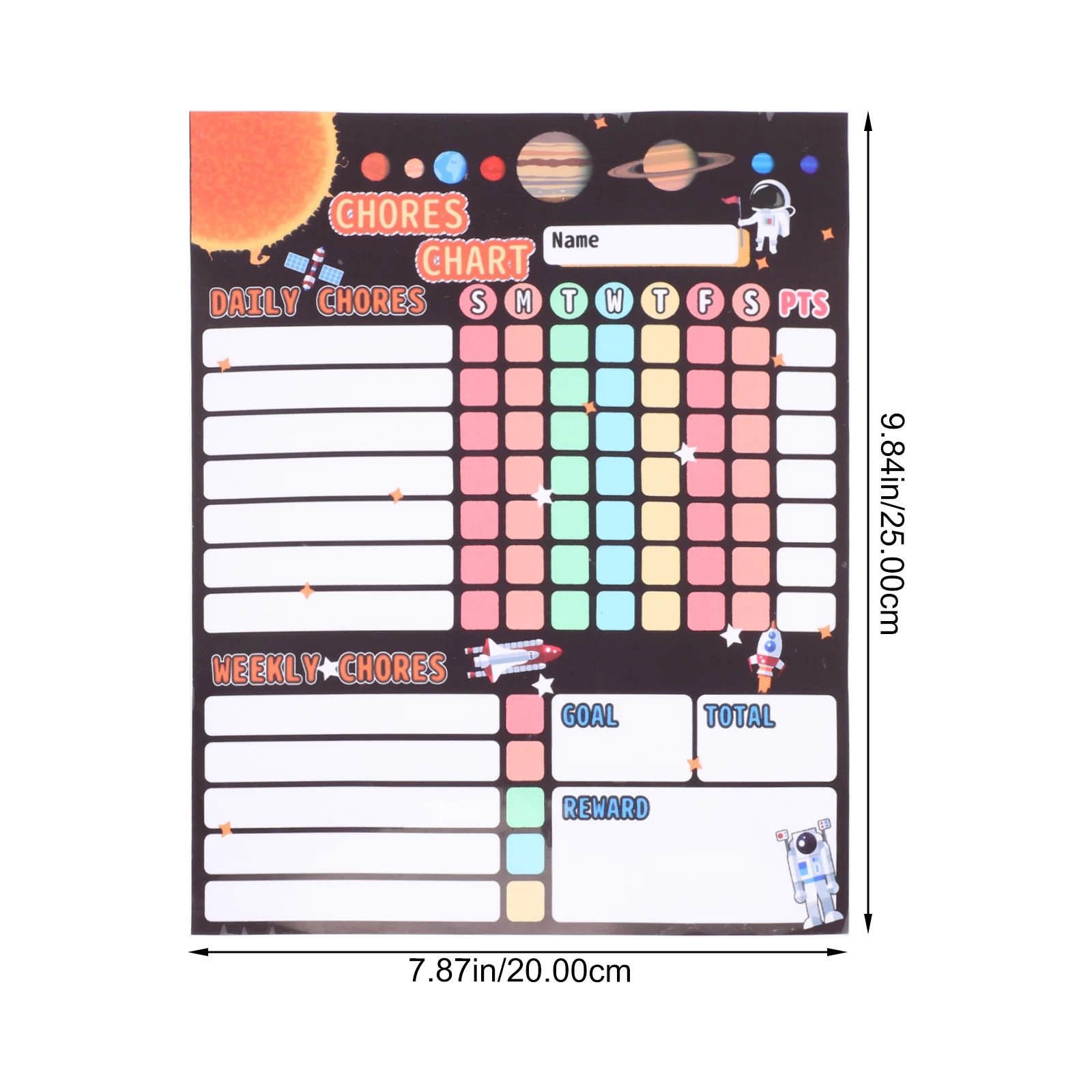 Magnetic Reward Chart Kids Chore Calendar Cartoon Pet Rubber Magnet Behavior Table Household Teaching Equipment Fridge Sticker