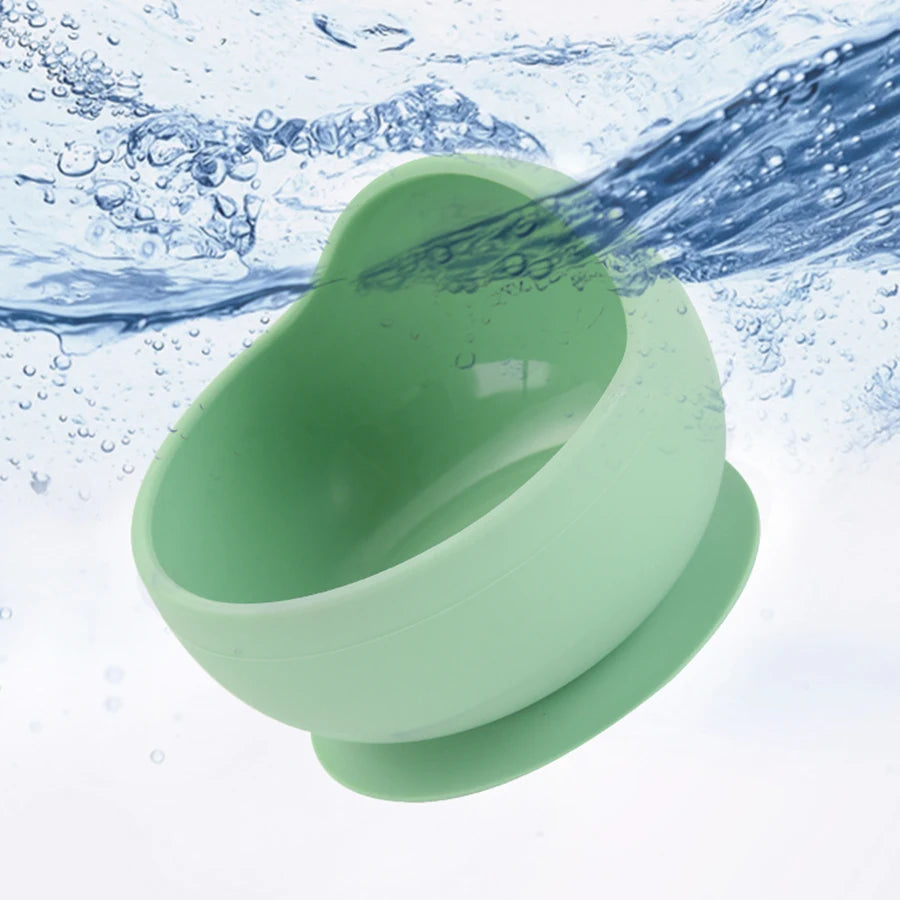1pc Baby Food Grade Silicone Bowls with Suction Stay Put Silicone Food Bowl Toddler Bowls  Face Mask Mixing Bowl