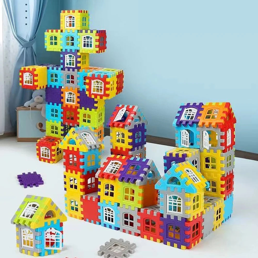 25-140PCS House Building Blocks Construction Set