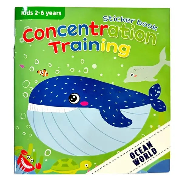 Cartoon Sticker Books Focus on Potential Development Education for Children 3-6Y