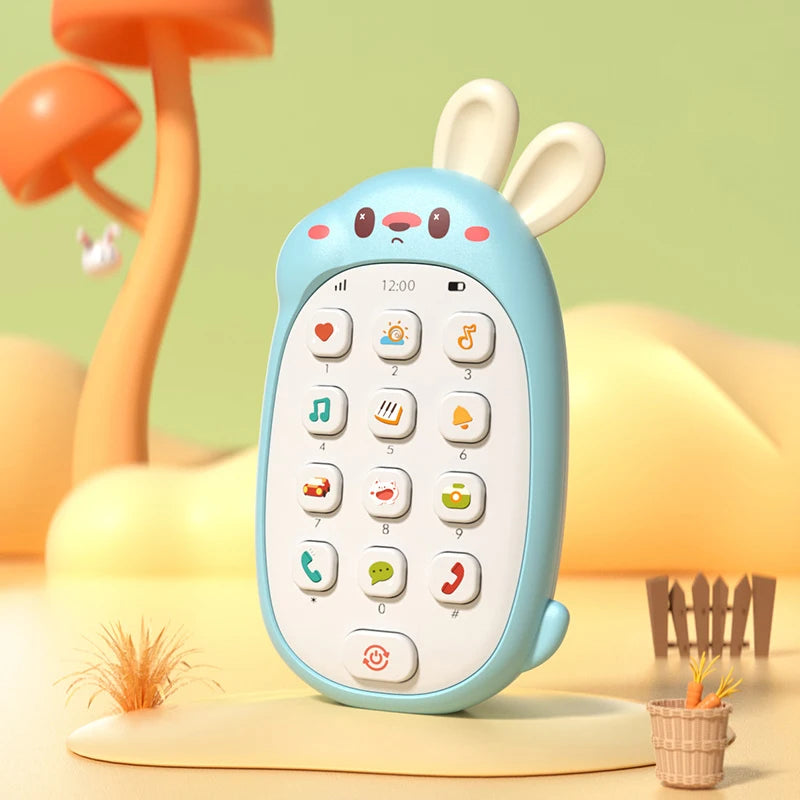 Children's mobile phone toys can gnaw on babies' intelligence early education baby simulation model music phone