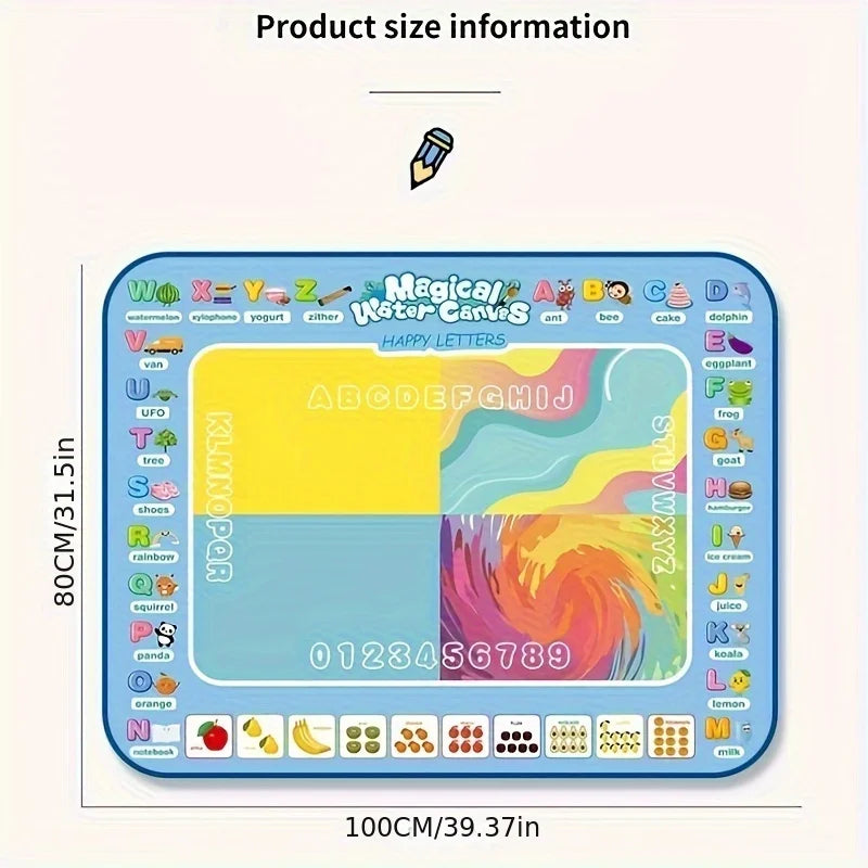 100x80CM Magic Water Drawing Mat With Reusable Magic Pens