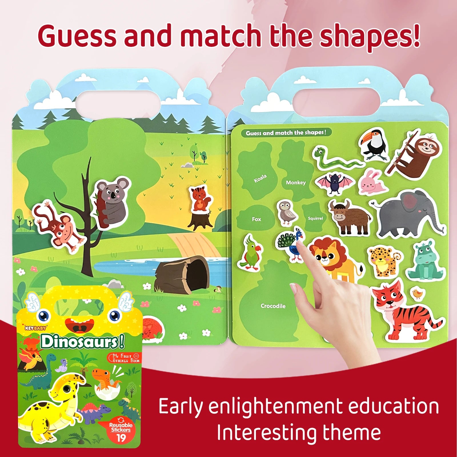 Children's Stick The Object To The Corresponding Position Book