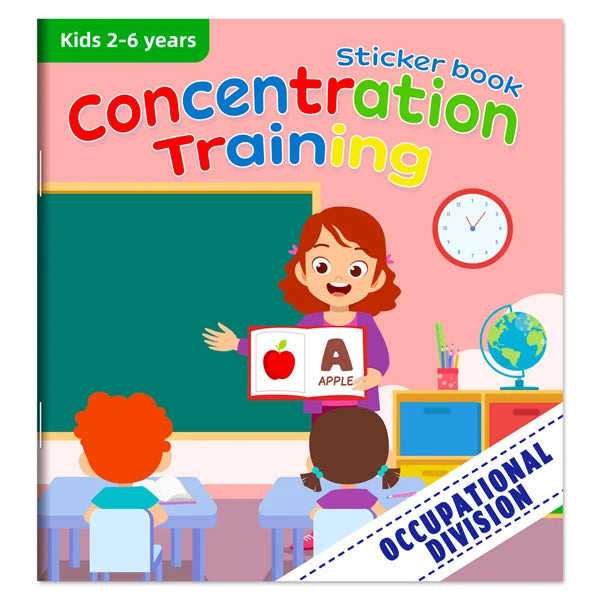 Cartoon Sticker Books Focus on Potential Development Education for Children 3-6Y