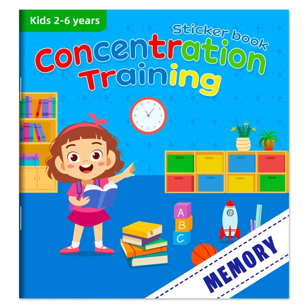 Cartoon Sticker Books Focus on Potential Development Education for Children 3-6Y