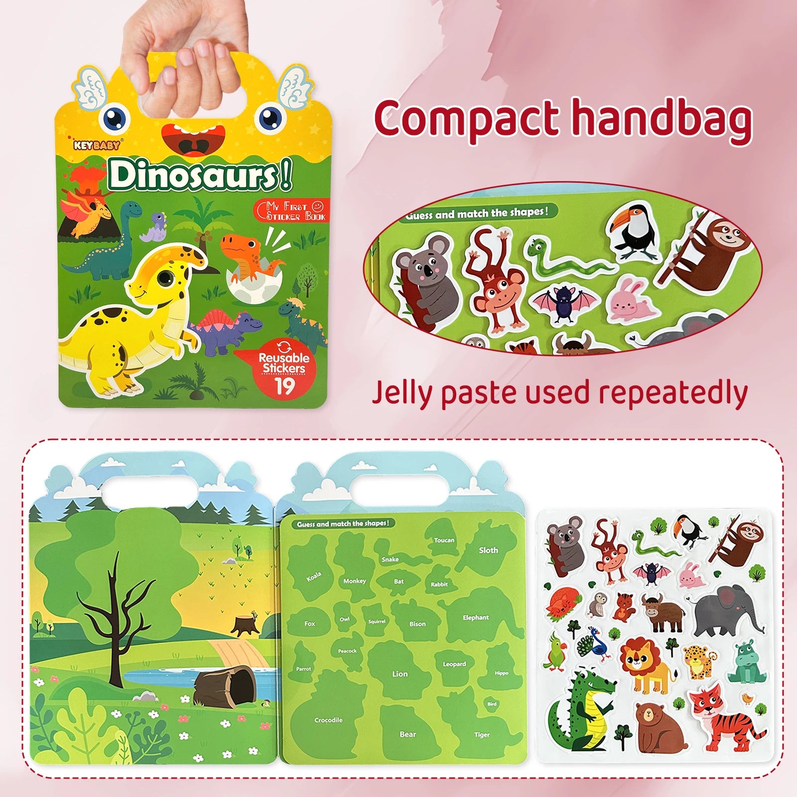 Children's Stick The Object To The Corresponding Position Book