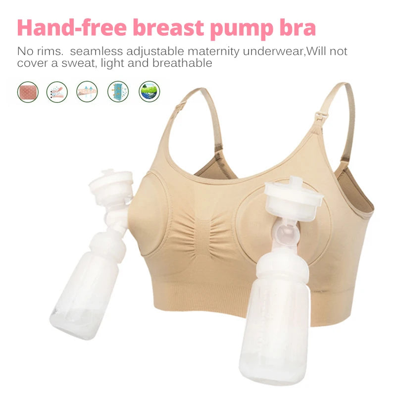 Maternity Bra for Wearable Breast Pump