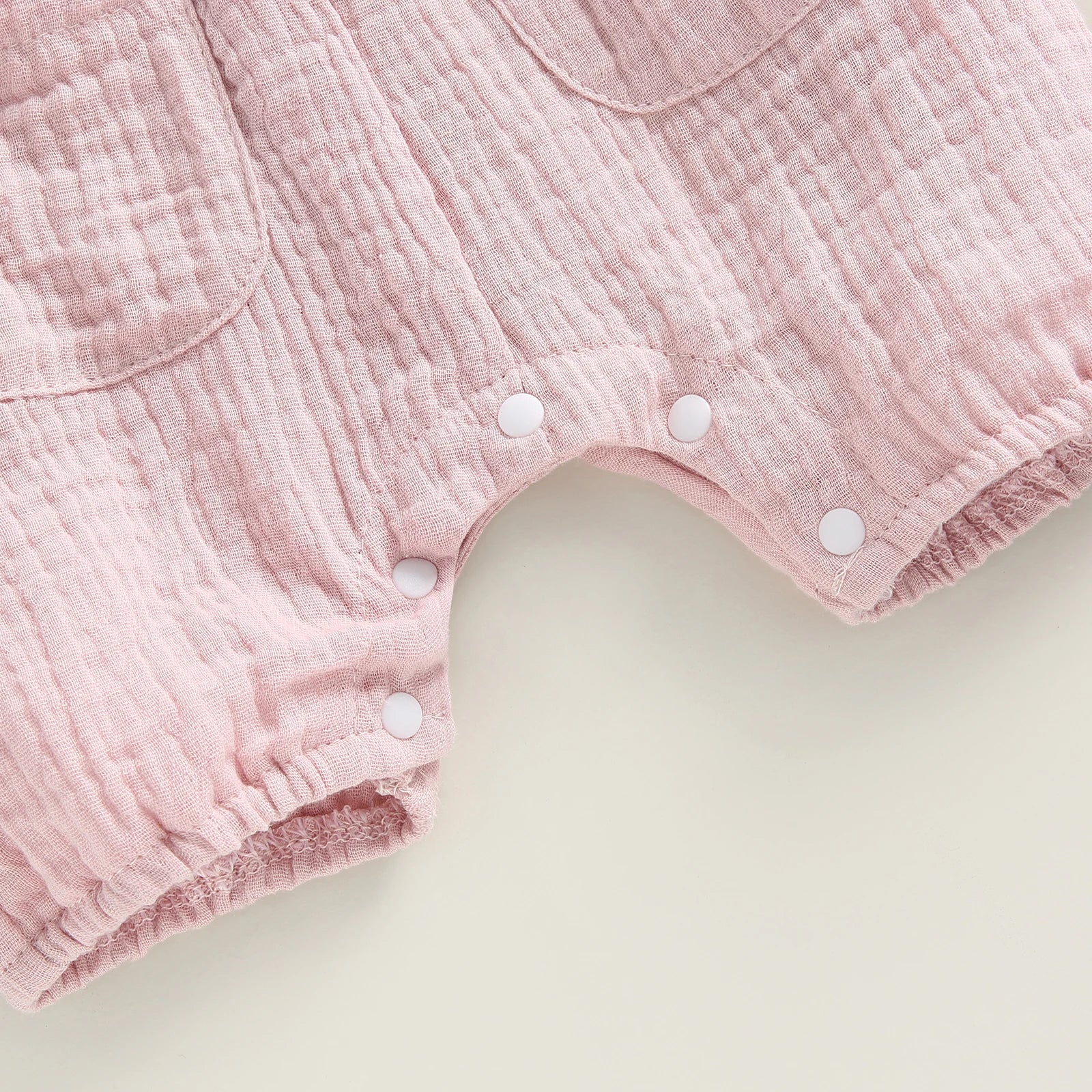 Summer Suspenders Jumpsuit with Pockets for Newborn Infant Boy Girls