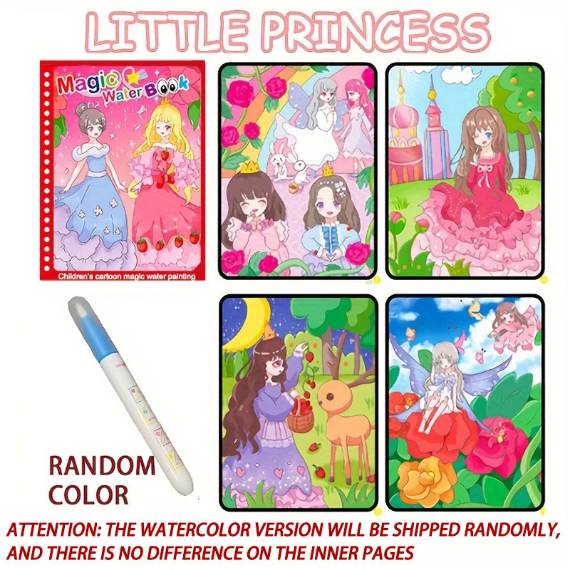 Magical Water Drawing Reusable Colouring Book