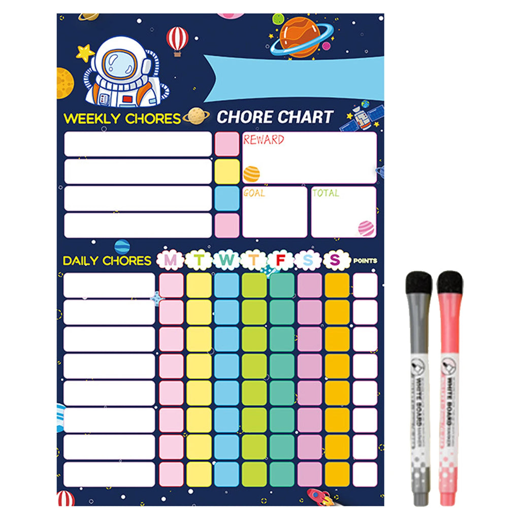 Magnetic Chore Chart Weekly Visual Schedule For Kids Magnetic Dry Erase Board Reward Chart For Toddlers Kids Teenagers Adults