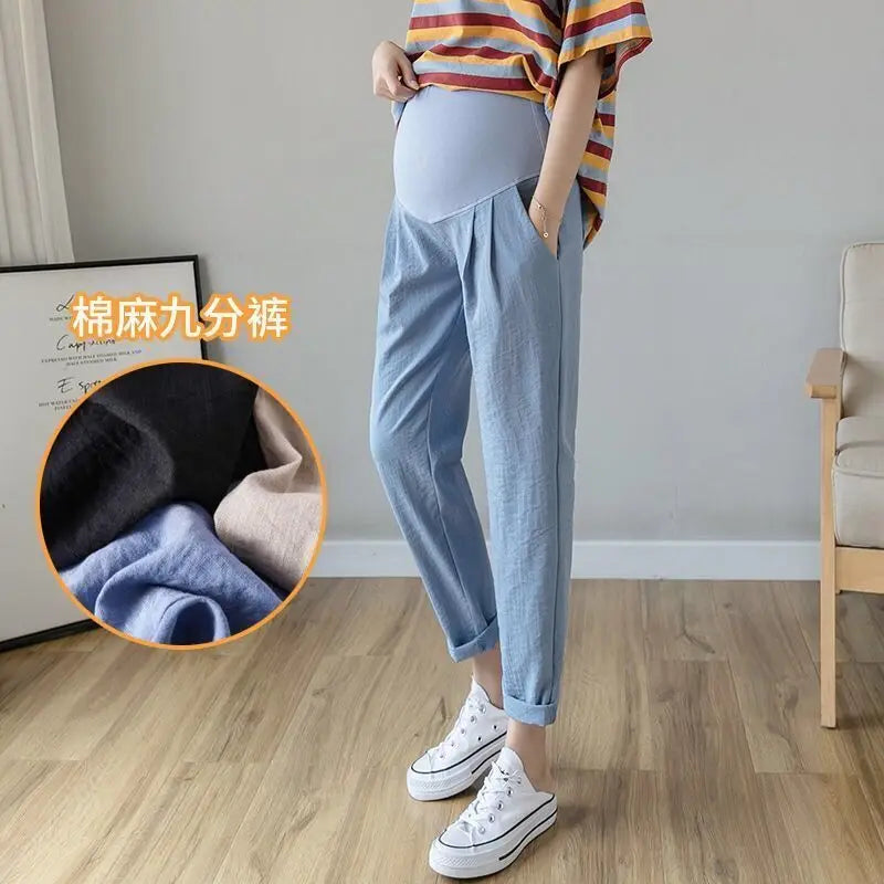 Pregnant Women's Abdominal Care Loose Casual Fit Pregnant Women's Pants