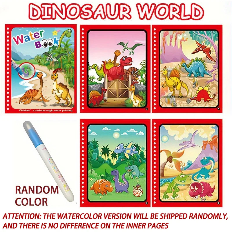 Magical Water Drawing Reusable Colouring Book