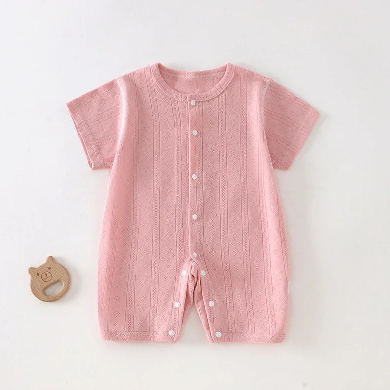 Baby Short Sleeved Breathable Jumpsuit
